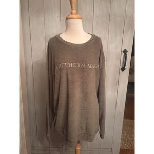 Southern Marsh Textured Sweatshirt Brown Size Medium U14